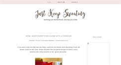 Desktop Screenshot of justkeepsweating.com